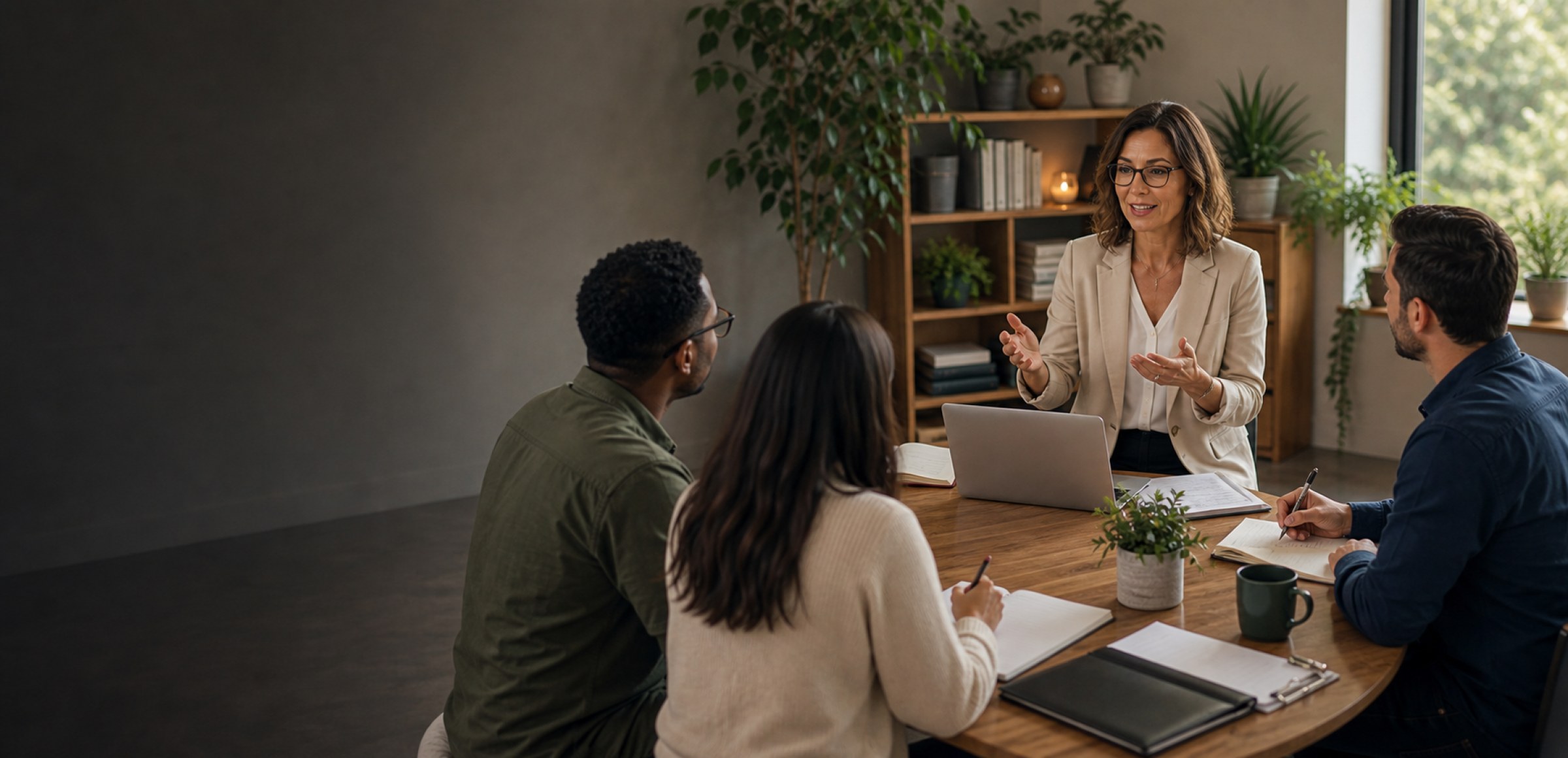 A certification instructor teaching structured online training