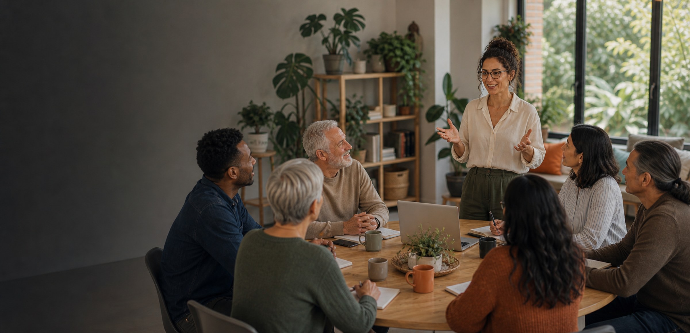 An online community engagement program with participants learning together