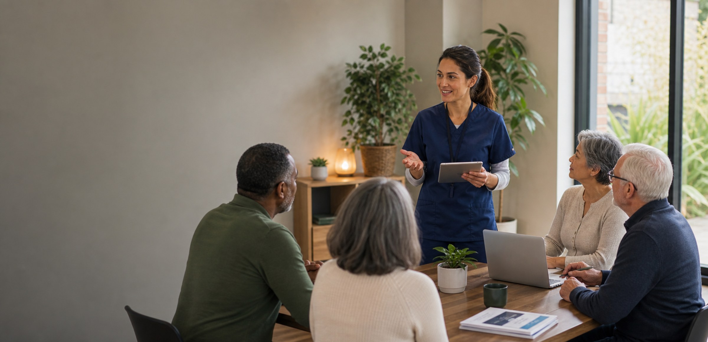 A patient education wellness class delivered online