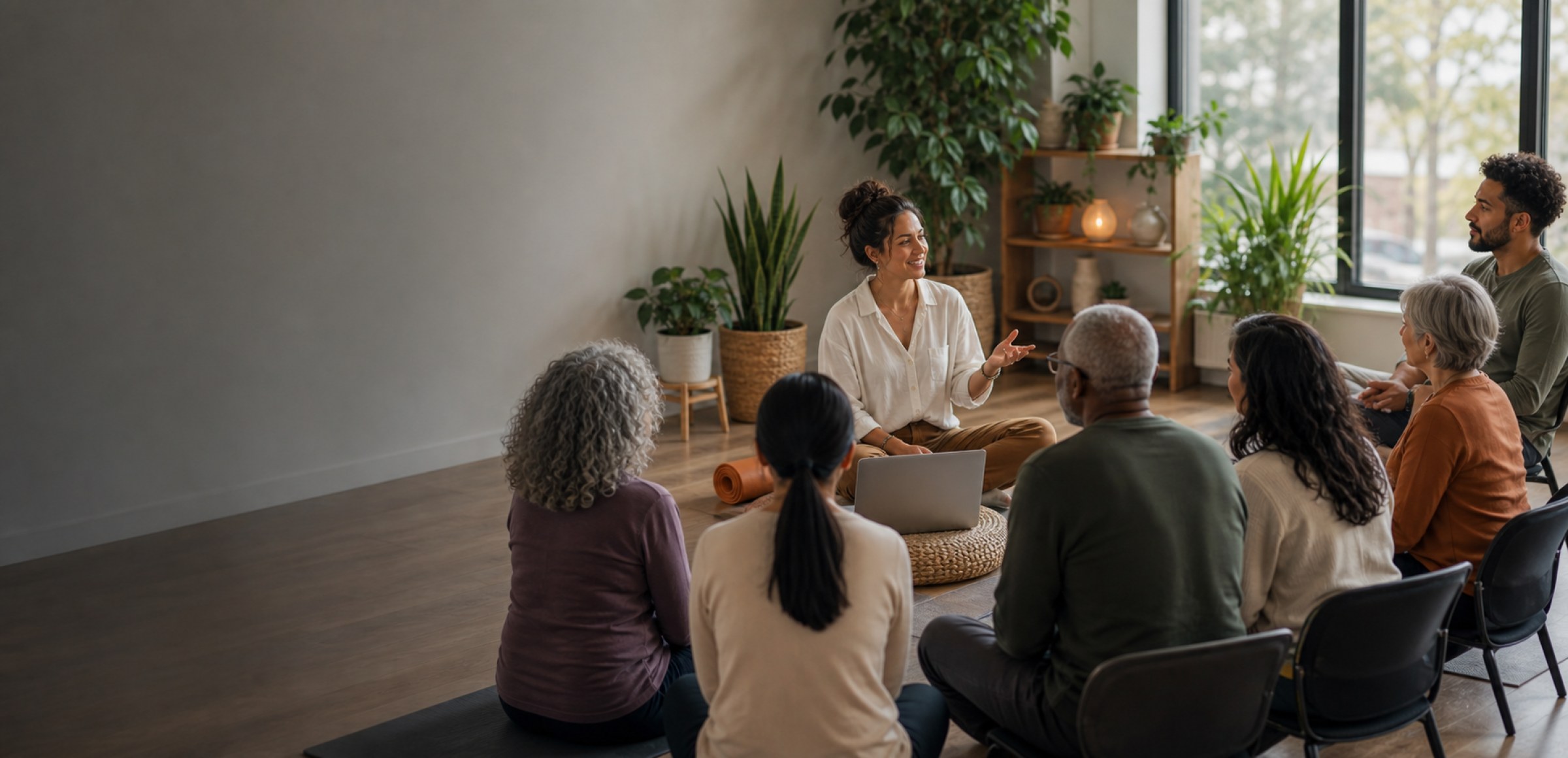 A population wellness class reaching a broad online community
